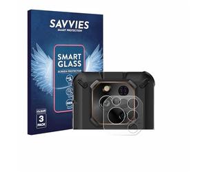 savvies 3 Pièces Protection Écran Verre pour Ulefone RugOne Xever 7 Pro (Caméra UNIQUEMENT) 9H Film Protecteur, Film en Verre, Transparent