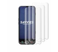 savvies 4 Pièces Full-Screen Ecran Protection pour Doro Aurora A30 Full Cover Film Protection 3D Curved [Couverture Complète, Transparente]