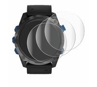 savvies 4 Pièces Full-Screen Ecran Protection pour Garmin Descent Mk2i Full Cover Film Protection 3D Curved [Couverture Complète, Transparente]