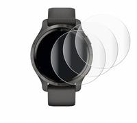 savvies 4 Pièces Full-Screen Ecran Protection pour Garmin Venu 2S Full Cover Film Protection 3D Curved [Couverture Complète, Transparente]