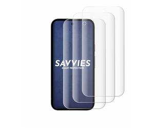 savvies 4 Pièces Full-Screen Ecran Protection pour Google Pixel 10a Full Cover Film Protection 3D Curved [Couverture Complète, Transparente]