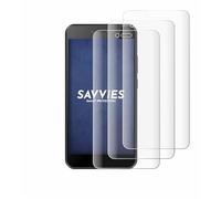 savvies 4 Pièces Full-Screen Ecran Protection pour HTC Wildfire E5 Life Full Cover Film Protection 3D Curved [Couverture Complète, Transparente]