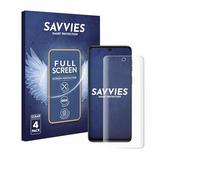 savvies (4 Pièces Full-Screen Ecran Protection pour Motorola Moto G54 / G55 Full Cover Film Protection 3D Curved [Couverture Complète]