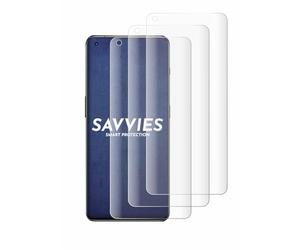 savvies 4 Pièces Full-Screen Ecran Protection pour OnePlus 11 5G Full Cover Film Protection 3D Curved [Couverture Complète, Transparente]