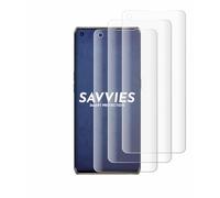 savvies (4 Pièces Full-Screen Ecran Protection pour Oppo Find X3 Neo Full Cover Film Protection 3D Curved [Couverture Complète, Transparente]