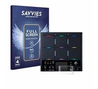 savvies (4 Pièces Full-Screen Ecran Protection pour Roland SPD-SX PRO Full Cover Film Protection 3D Curved [Couverture Complète, Transparente]