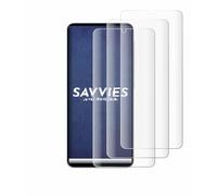 savvies 4 Pièces Full-Screen Ecran Protection pour Samsung Galaxy A07 Full Cover Film Protection 3D Curved [Couverture Complète, Transparente]