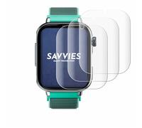 savvies 4 Pièces Full-Screen Ecran Protection pour SaveFamily SaveWatch Plus 2 Full Cover Film Protection 3D Curved [Couverture Complète]