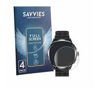 savvies 4 Pièces Full-Screen Ecran Protection pour Ulefone Armor Watch Pro Full Cover Film Protection 3D Curved [Couverture Complète, Transparente]
