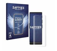 savvies (4 Pièces Full-Screen Ecran Protection pour Vasco Translator V4 Full Cover Film Protection 3D Curved [Couverture Complète, Transparente]
