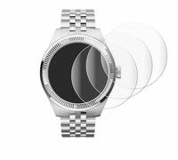 savvies 4 Pièces Full-Screen Ecran Protection pour Withings ScanWatch Nova Brilliant (39 mm) Full Cover Film Protection 3D Curved [, Transparente]