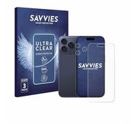 savvies Protection Ecran pour Apple iPhone 17 Pro Max (Avant+Caméra) 6 Pièces - Film Protection Ultra Clair