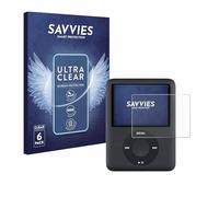 savvies Film Protection pour Apple iPod nano | (3ème Gen.) 6 Pièces Clair Protection d'écran Made in Germany Transparent Anti-Rayures Screen Protector