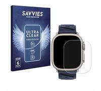 savvies Film Protection pour Apple Watch Hermès Ultra 2 | 6 Pièces Clair Protection d'écran Made in Germany Transparent Anti-Rayures Screen Protector