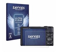 savvies Film Protection pour Canon PowerShot SX740 HS | 6 Pièces Clair Protection d'écran Made in Germany Transparent Anti-Rayures Screen Protector
