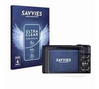 savvies Film Protection pour Canon PowerShot SX740 HS Lite | 6 Pièces Clair Protection d'écran Made in Germany Transparent Anti-Rayures Screen Protector