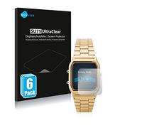savvies Film Protection pour Casio AQ-230GA | 6 Pièces Clair Protection d'écran Made in Germany Transparent Anti-Rayures Screen Protector