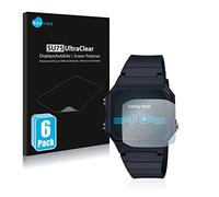 savvies Film Protection pour Casio Unisex A168WA-1YES | 6 Pièces Clair Protection d'écran Made in Germany Transparent Anti-Rayures Screen Protector
