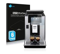savvies Film Protection pour DeLonghi PrimaDonna Soul ECAM610.55.SB | 6 Pièces Clair Protection d'écran Made in Germany Transparent Anti-Rayures Screen Protector