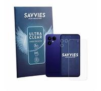 savvies Film Protection pour Fairphone 6 Plus | (Avant+Caméra) 18 Pièces Clair Protection d'écran Made in Germany Transparent Anti-Rayures Screen Protector