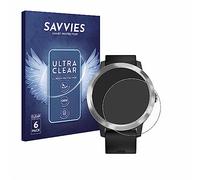 savvies Film Protection pour Garmin vivoactive 3 | 6 Pièces Clair Protection d'écran Made in Germany Transparent Anti-Rayures Screen Protector