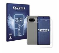 savvies Film Protection pour Google Pixel 8 | (Avant+Caméra) 6 Pièces Clair Protection d'écran Made in Germany Transparent Anti-Rayures Screen Protector