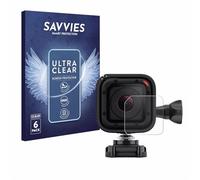 savvies Film Protection pour GoPro Hero 4 Session | Lentille (Caisse) 6 Pièces Clair Protection d'écran Made in Germany Transparent Anti-Rayures Screen Protector