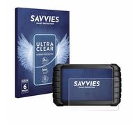 savvies Film Protection pour iCarsoft CR Max BT (2024) | 6 Pièces Clair Protection d'écran Made in Germany Transparent Anti-Rayures Screen Protector
