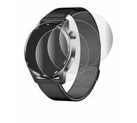 savvies Film Protection pour Mopuea Smartwatch 1.55" | 4 Pièces Clair Protection d'écran Made in Germany Full-Screen 3D Incurvé Couverture Complète