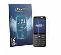 savvies Film Protection pour Nokia 235 4G 2.0 | 6 Pièces Clair Protection d'écran Made in Germany Transparent Anti-Rayures Screen Protector