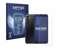 savvies Film Protection pour Samsung Galaxy A34 5G Enterprise Edition | (Avant+Caméra) 6 Pièces Clair Protection d'écran Made in Germany Transparent Anti-Rayures Screen Protector