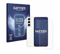 savvies Film Protection pour Samsung Galaxy S22 Enterprise Edition | (Avant+Caméra) 6 Pièces Clair Protection d'écran Made in Germany Transparent Anti-Rayures Screen Protector