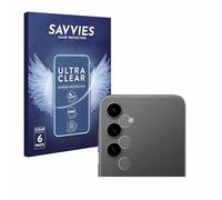 savvies Film Protection pour Samsung Galaxy S24 Plus | (Caméra UNIQUEMENT) 6 Pièces Clair Protection d'écran Made in Germany Transparent Anti-Rayures Screen Protector