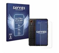 savvies Film Protection pour Samsung Galaxy XCover 7 Enterprise Edition | (Avant+Caméra) 6 Pièces Clair Protection d'écran Made in Germany Transparent Anti-Rayures Screen Protector