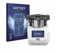 savvies Film Protection pour SilverCrest Monsieur Cuisine Connect | 6 Pièces Clair Protection d'écran Made in Germany Transparent Anti-Rayures Screen Protector