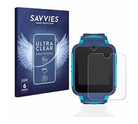 savvies Film Protection pour TCL Movetime Family Watch 2 | 6 Pièces Clair Protection d'écran Made in Germany Transparent Anti-Rayures Screen Protector