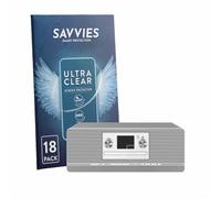 savvies Film Protection pour TechniSat Digitradio 372 CD | 18 Pièces Clair Protection d'écran Made in Germany Transparent Anti-Rayures Screen Protector