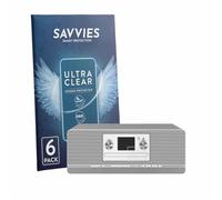 savvies Film Protection pour TechniSat Digitradio 372 CD | 6 Pièces Clair Protection d'écran Made in Germany Transparent Anti-Rayures Screen Protector