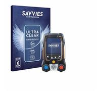 savvies Film Protection pour Testo 550s | 6 Pièces Clair Protection d'écran Made in Germany Transparent Anti-Rayures Screen Protector