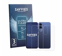 savvies Film Protection pour Vivo V70 FE | (Avant+Arrière) 6 Pièces Clair Protection d'écran Made in Germany Transparent Anti-Rayures Screen Protector