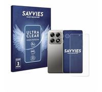 savvies Film Protection pour Xiaomi 14T Pro | (Avant+Caméra) 6 Pièces Clair Protection d'écran Made in Germany Transparent Anti-Rayures Screen Protector