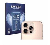 savvies Protection Ecran pour Apple iPhone 16 Pro (Caméra UNIQUEMENT) (6 Pièces) - Film Protection Ultra Clair