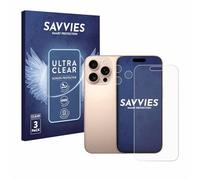 savvies Protection Ecran pour Apple iPhone 16 Pro Max (Avant+Caméra) 6 Pièces - Film Protection Ultra Clair