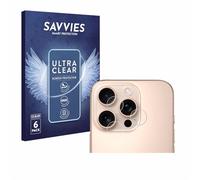 savvies Protection Ecran pour Apple iPhone 16 Pro Max (Caméra UNIQUEMENT) (6 Pièces) - Film Protection Ultra Clair