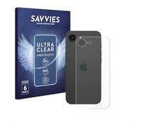 savvies Protection Ecran pour Apple iPhone 16e (Arrière) 6 Pièces - Film Protection Ultra Clair