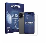 savvies Protection Ecran pour Apple iPhone 17 (Avant+Caméra) 6 Pièces - Film Protection Ultra Clair