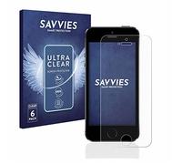 savvies Protection Ecran pour Apple iPhone 5 / 5S / 5C / SE 2016 6 Pièces - Film Protection Ultra Clair