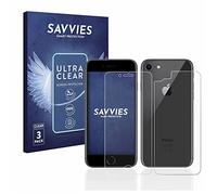 savvies Protection Ecran pour Apple iPhone 8 (Avant+Arrière) (6 Pièces) - Film Protection Ultra Clair