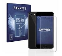 savvies Protection Ecran pour Apple iPhone SE 2 / SE 3 (Devant + caméra) (6 Pièces) - Film Protection Ultra Clair