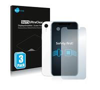 savvies Protection Ecran pour Apple iPhone XR (Avant+Caméra) 6 Pièces - Film Protection Ultra Clair